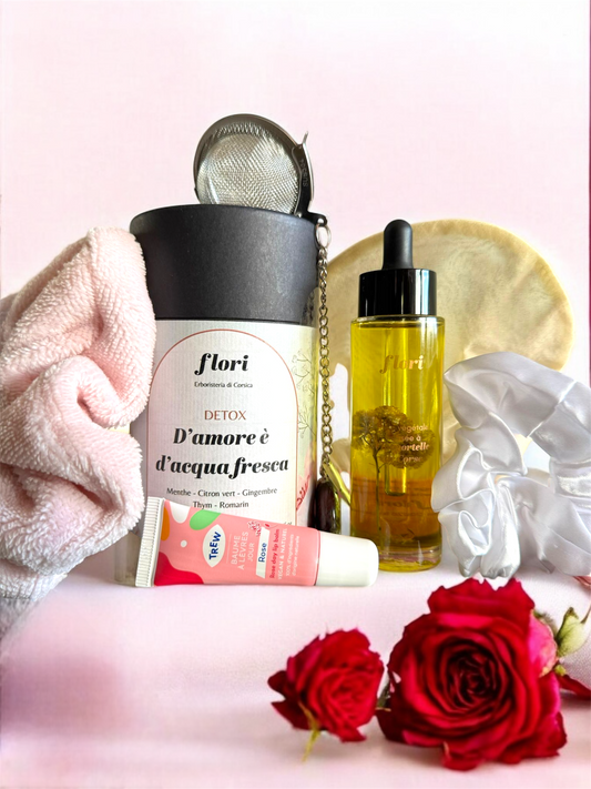 Un cadeau parfait pour se chouchouter : Découvrez le coffret bien-être Altanto x Flori - le soin des fleurs.