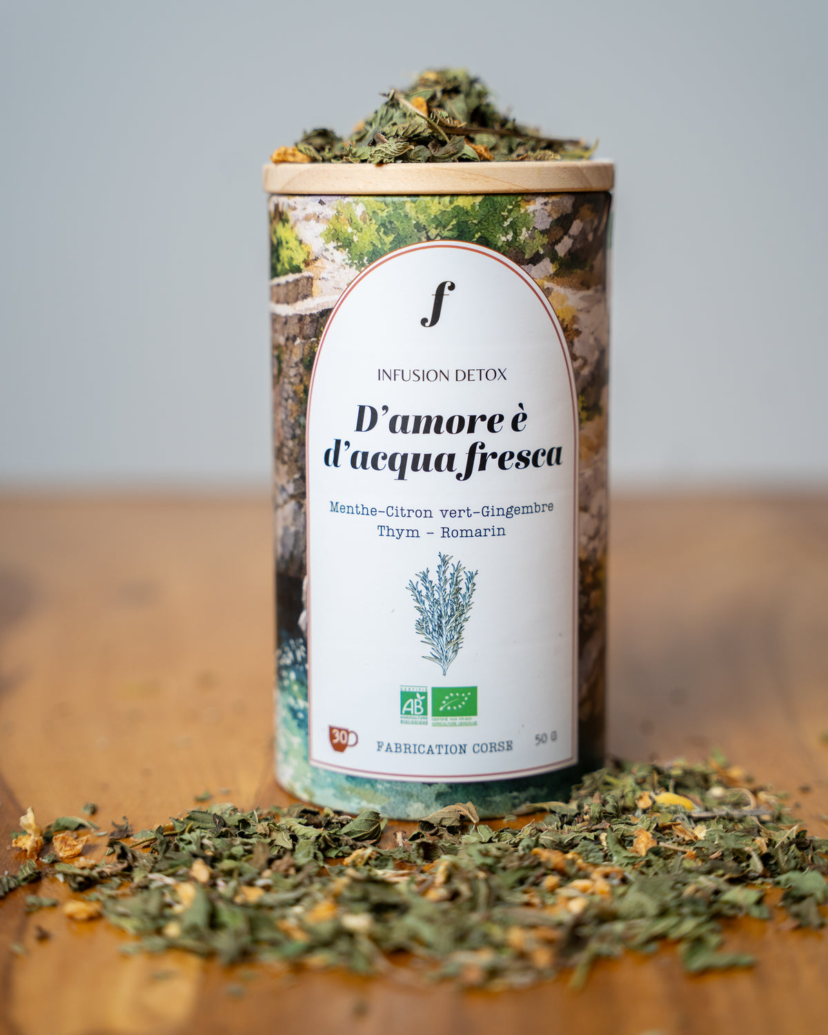 Infusion DETOX | Menthe, Citron, Gingembre, Thym, Romarin